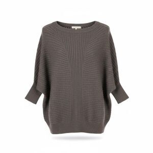 Vince Taupe knit ribbed cashmere sweater size XS